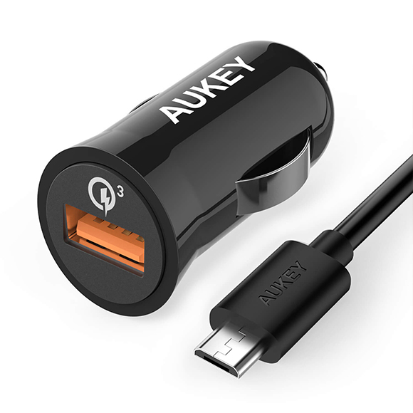Автомобильное зарядное устройство Aukey (Quick Charge 3.0) (CC-T10)