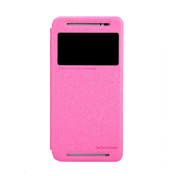 чехол - 50 - Чехол Nillkin Sparkle Leather для HTC One E8 Pink (Розовый).jpg